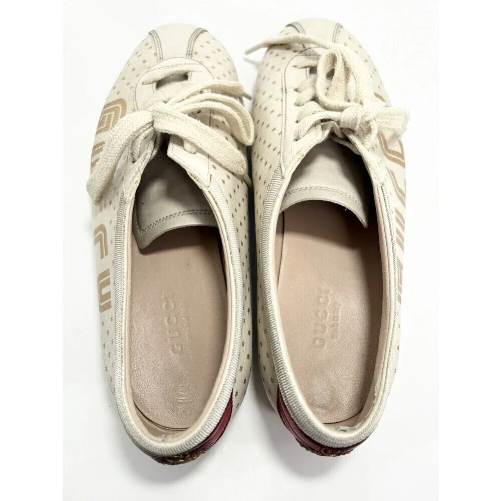 Gucci Cream and Red Sneakers